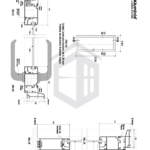 Herrajes para puerta de aluminio ALFA 60